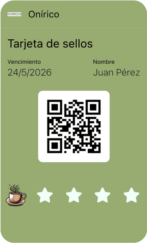 android wallet card onirico