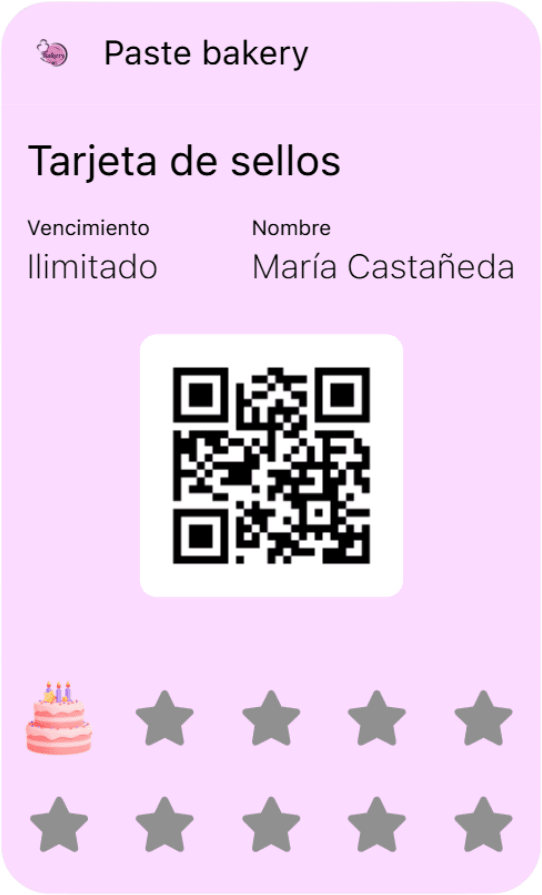 android wallet card paste bakery